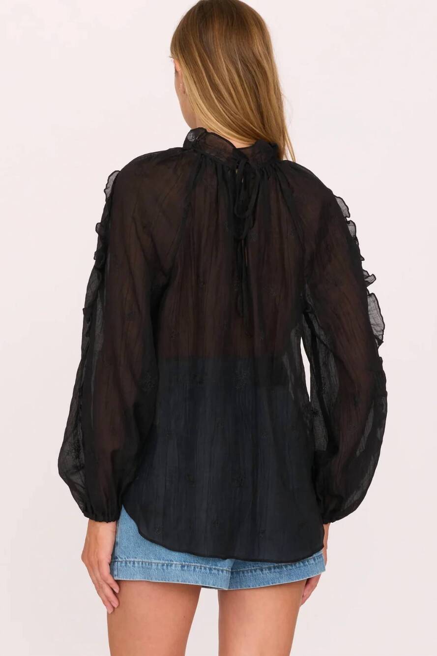 NEW SECULAR priscilla shirt in black - Picture 2 of 2